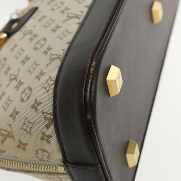 LOUIS VUITTON Monogram Mini Alma Ron Hand Bag Khaki M92206 LV Auth 95862 - Picture 14 of 16
